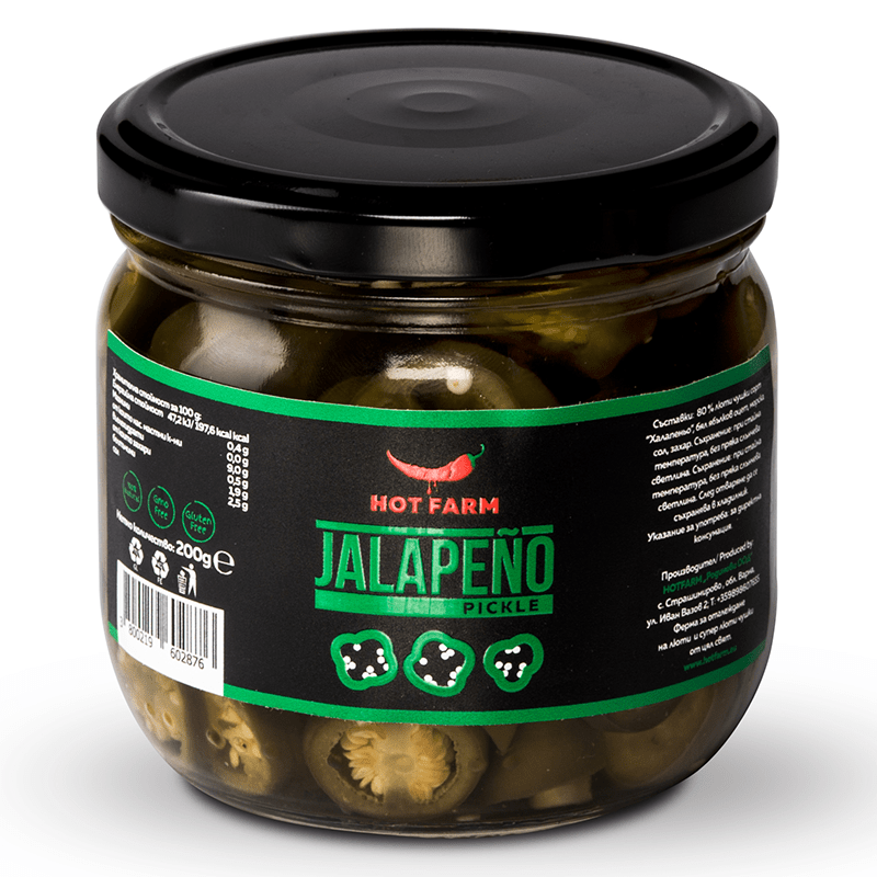 Sliced jalapeño pickles